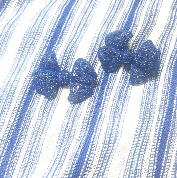 Ring Set Bow Earrings and Bow Ribbon ring - Picture 2 of 7